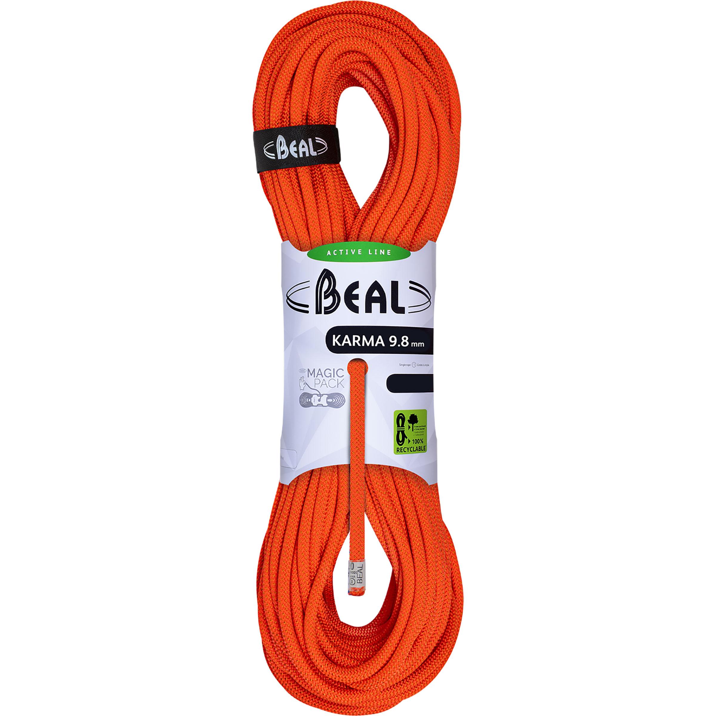 Beal Karma 9,8mm Kletterseil Kletterseile orange Größe 50M Sportklettern