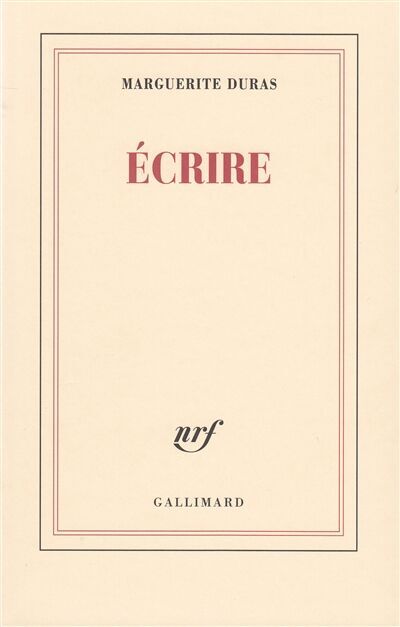 Marguerite Duras - Ecrire - Preis vom 16.10.2026 11:41:07 h