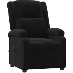 vidaXL, Sessel, Relaxsessel Elektrisch Schwarz Samt