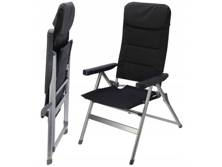 Chaise de jardin pliante 6 positions avec cadre en aluminium