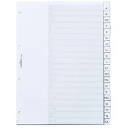 Durable Ordnerregister 20-teilig A4 Kunststoff transparent