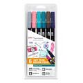 Tombow Brush-Pens Mehrfarbig 0.8 + 3.3 mm ABT-6P-5