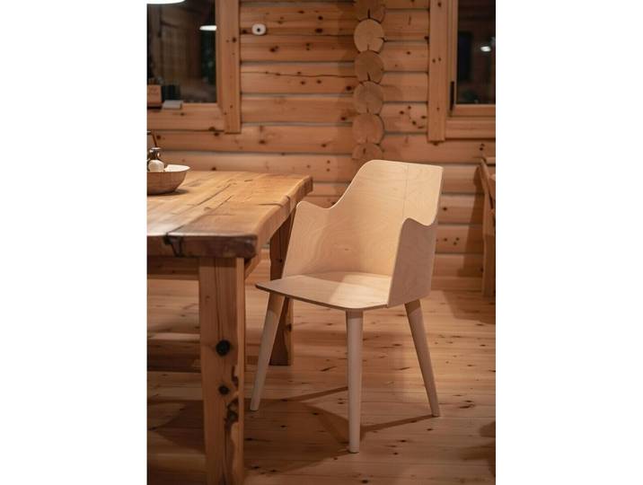 JVmoebel Esszimmerstuhl Stilvoller Holzstuhl für Esszimmer und Büro im modernen Design