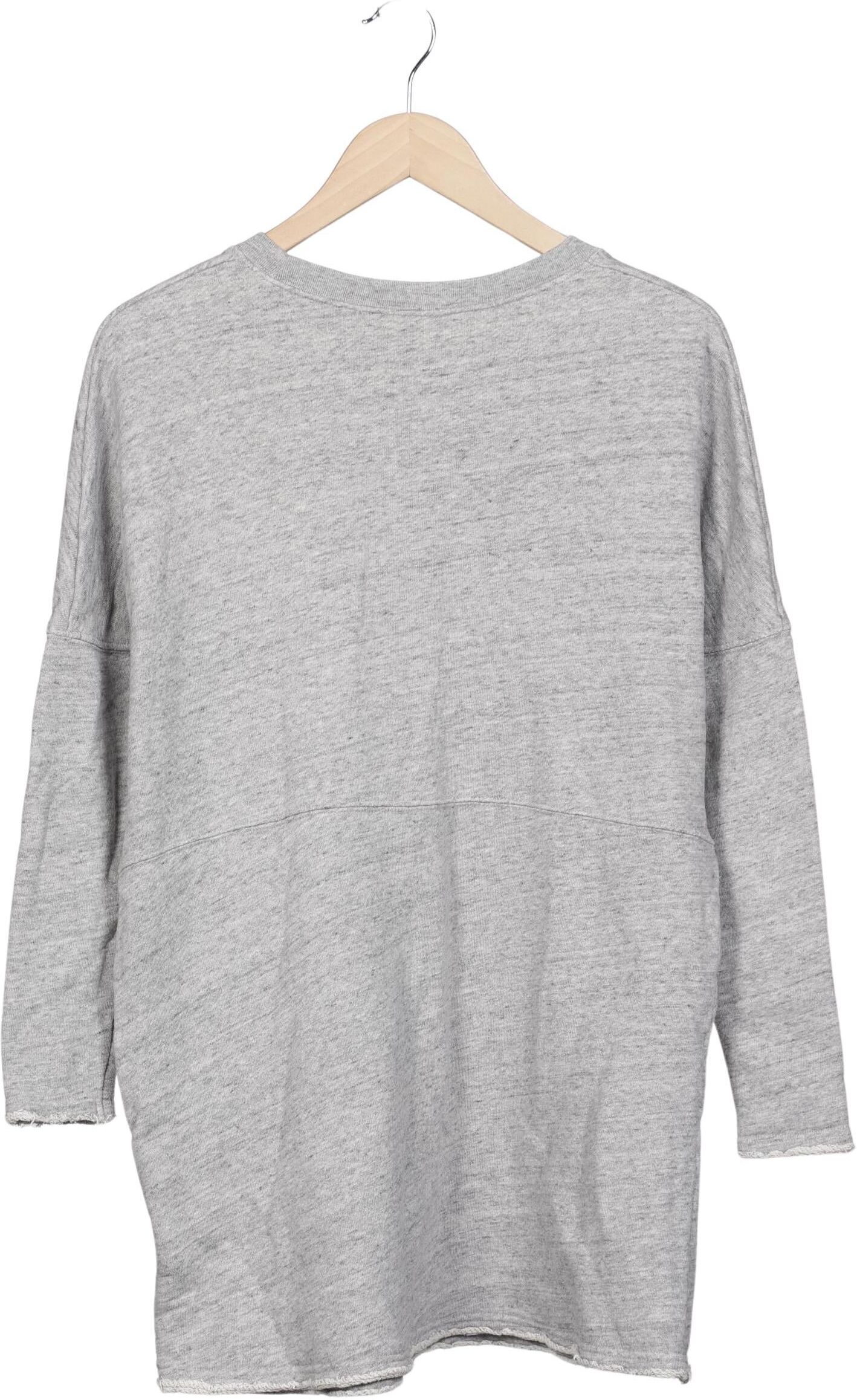 American Vintage Damen Sweater, Grau, Gr. S, Baumwolle - Second Hand