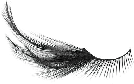 FANTASY Wimpern "Federn", schwarz