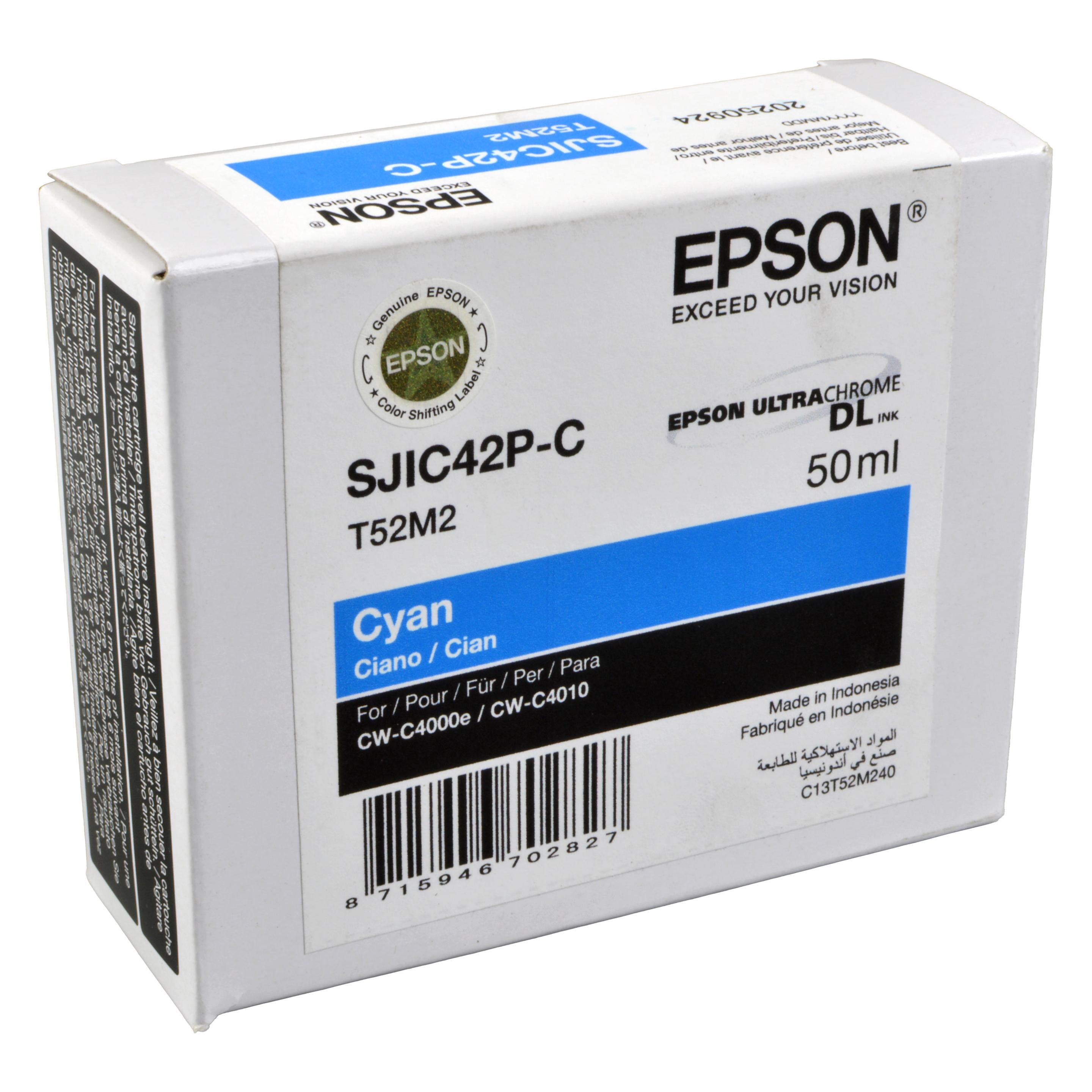 Epson SJIC42P-C (CYAN) CARTRIDGE (C) (C13T52M240)