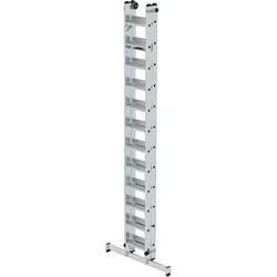 Guenzburger, Leiter + Gerüst, Stufen-Seilzugleiter 2-teilig mit nivello Traverse 2x12 Stufen (Gerüst, 700 cm)