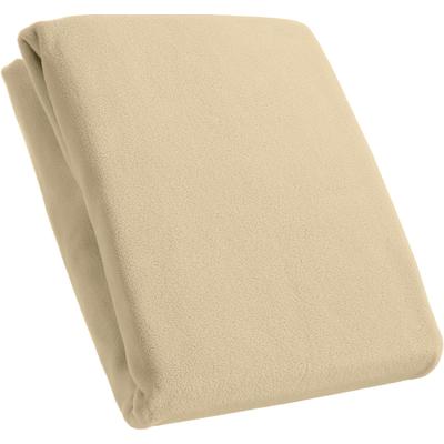 Spannbettlaken KUM "Mikrofaser-Fleece Spannbetttuch", beige, L:200cm, Microfaser-Fleece, Obermaterial: 100% Polyester, Bettlaken, Spannbettlaken, bis ca. 25 cm Matratzenhöhe, weich & kuschelig