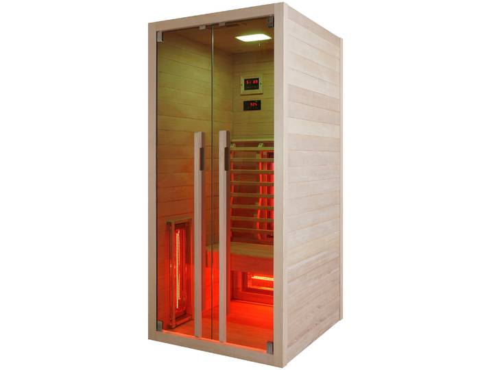 Infrarotkabine SANOTECHNIK RUBY 1 , beige (natur), integrierte Steuerung, (ohne Ofen), Saunen, Infrarotkabine, für 1 Person
