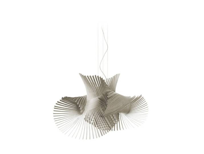 LZF Pendelleuchte Minimikado - Grey (Grau) , Nickel matt Boho, N
