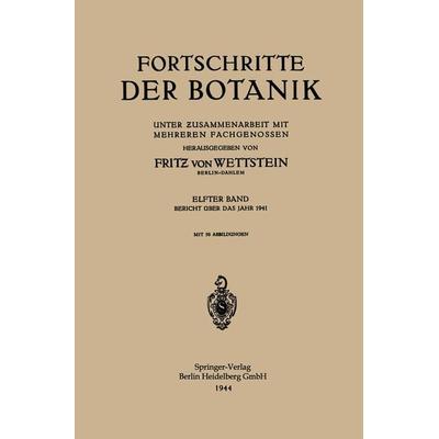 Fortschritte der Botanik, Taschenbuch von Fritz Wettstein, Springer Berlin, 978-3-662-34292-3