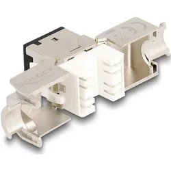 Delock Keystone Modul RJ45 Buchse zu LSA Cat.6A werkzeugfrei (Keystone Modul), Zubehör Netzwerk