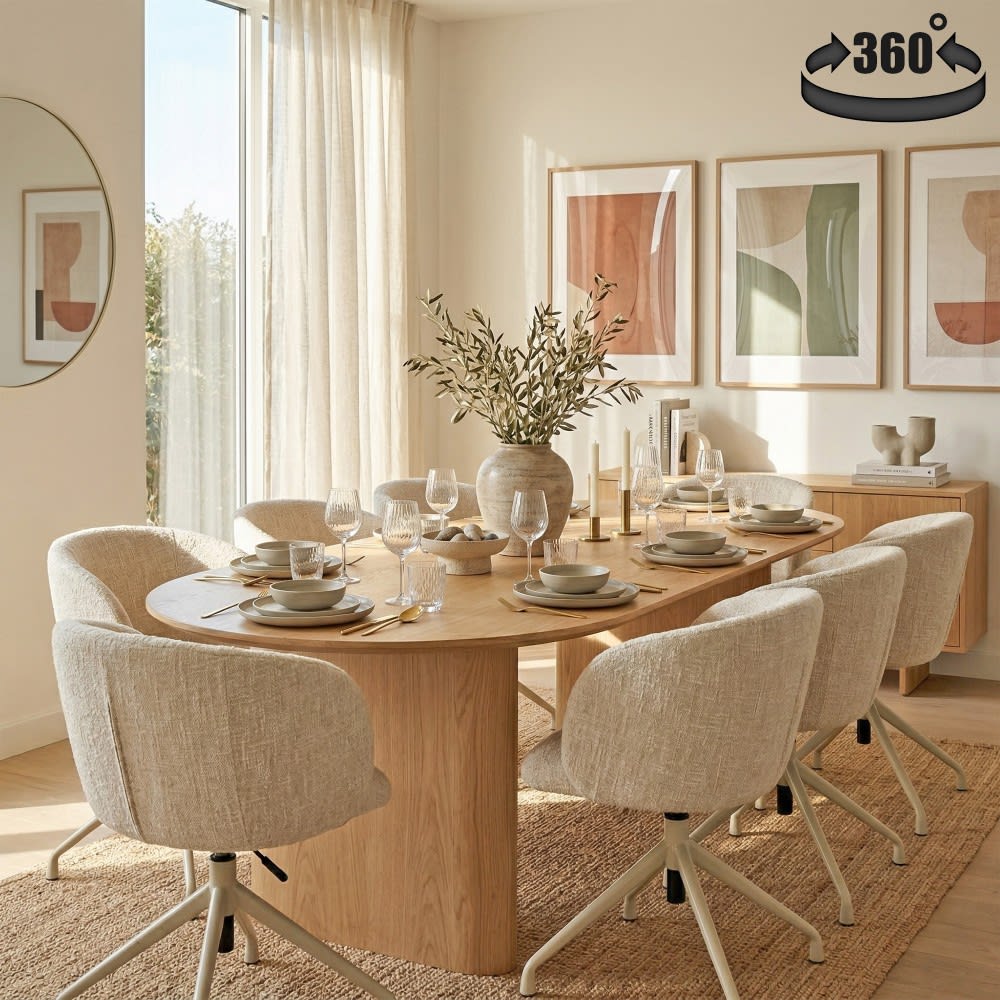 Weber industries Chaise pivotante beige Beige 60x84x47cm