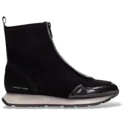 Hispanitas für Damen. HI254354 Leder-Stiefeletten Sport Kansas schwarz (37), 3 bis 5 cm, Reißverschluss, Lässig
