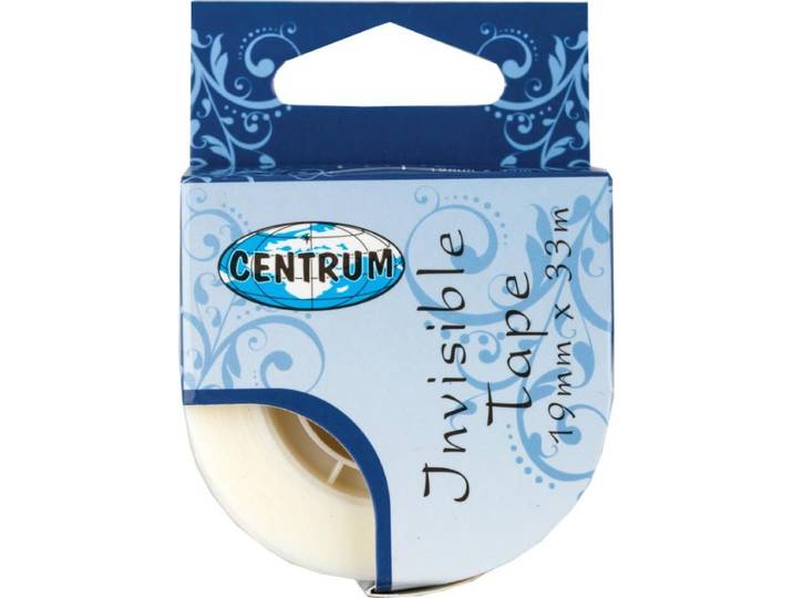 Centrum 80254 - Invisible tape 19mm x 33m - Onzichtbaar en beschrijfbaar