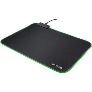 LogiLink Mauspad ID0183, schwarz, 350 x 260 mm, RGB-LED, Stoff