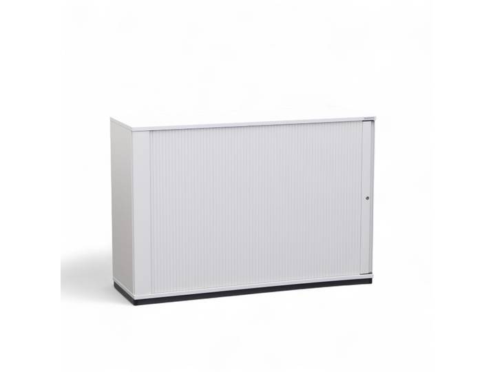 Rollladenschränke Tradingzone Smartline 120 x 40 x 81 cm, Lichtgrau, mit Schlüssel, Neu - platzsparende Lösung