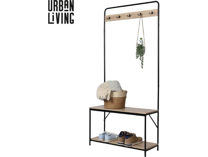 Urban Living - Kapstok Staand - Schoenenrek - Wandkapstok - 170 cm