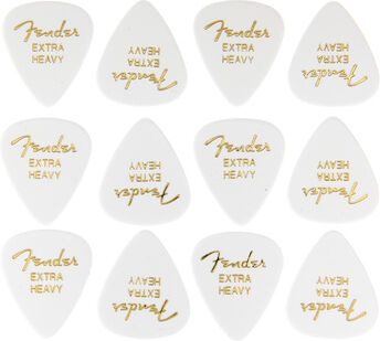 Fender Classic Celluloid 351 WH 12 Blanc