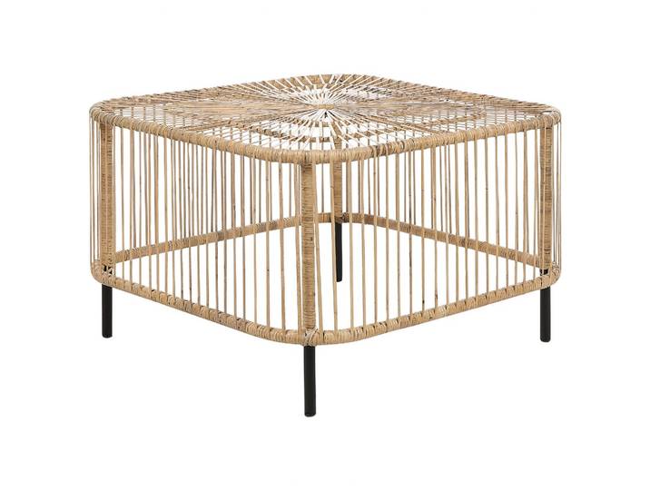 GARTEN Beistelltisch Rattan natürlich quadratisch 67/67 cm Cesenatico