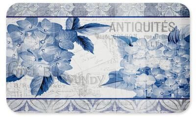 "Stupell Vintage Antiques & Hydrangeas Printed Anti-Fatigue Floor Mat, design by Kim Allen, 30""x18"""