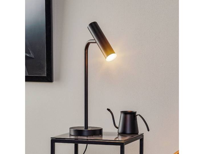 Schöner Wohnen LED Tischlampe Stina, dimmbar, schwarz, für Wohn- / Esszimmer, Metall, Modern