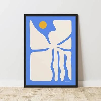 Inspire Select Classic Retro Abstract Canvas Wall Art Minimalist Vertical Abstract Poster Print Unframed xd036 06 a4 8.3 11.8 In Unframed