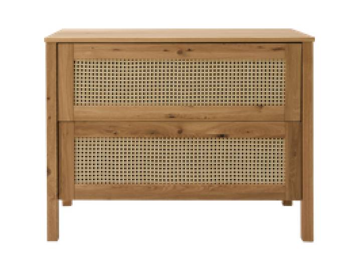 Commode chêne massif 2 tiroirs Capucine