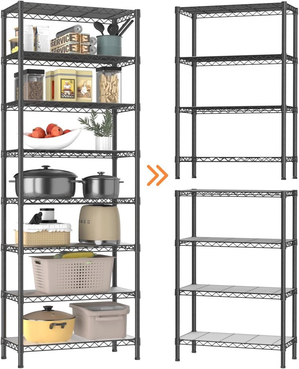 Verstelbare Heavy Duty Opslagplanken voor Thuis, Keuken, Kantoor en Badkamer