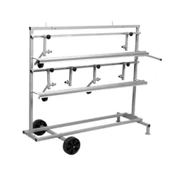 Mobiles Abrollgerät Abroller für 3 Rollen Abdeckpapier 22-90cm fahrbar
