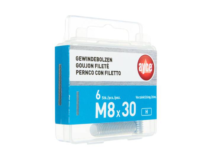 Ayce Gewindebolzen M8 × 30 mm