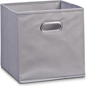 Zeller Aufbewahrungskorb 14110, 32L, 32 x 32 x 32 cm, Stoff, grau