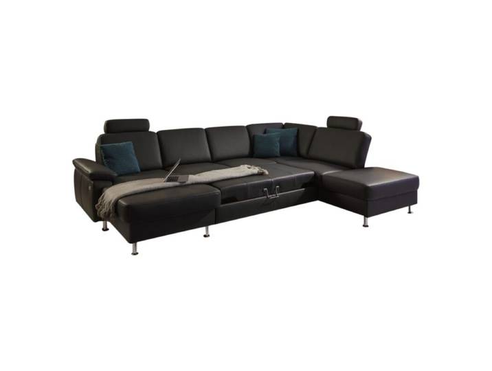 Couchliebe Prato Wohnlandschaft - Echtleder Torro anthrazit - Schlaffunktion - inkl. Kopfstütze - Nein Schlaffunktion Modern, Zeitlos