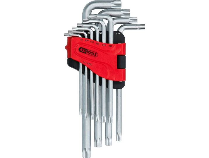 KSTOOLS Jeu de 10 clés mâles Torx coudées - 151.4880