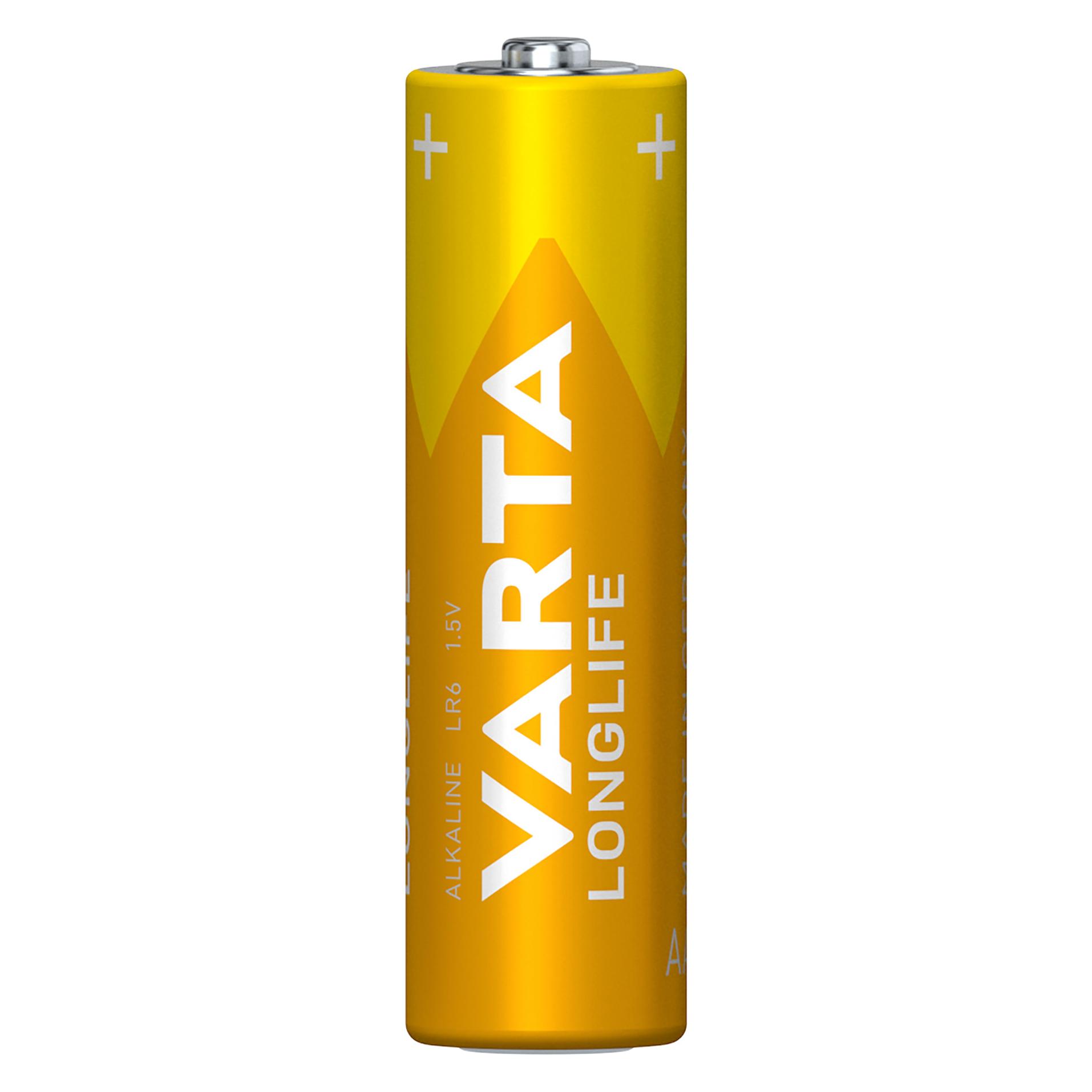 Varta 1x8 Longlife AA LR 6 Folienverpackung (8 Stk., AA, 2800 mAh) (04106101328)