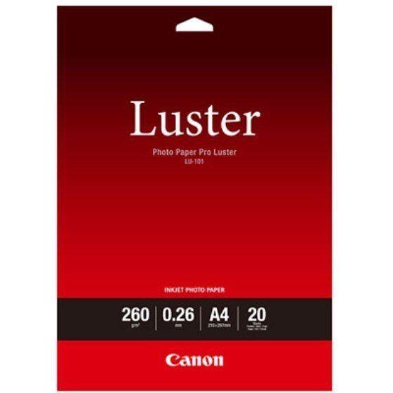Canon LU-101 Luster Fotopapier Pro A4 210x297mm 260 g/m² - 20 Blatt 6211B006