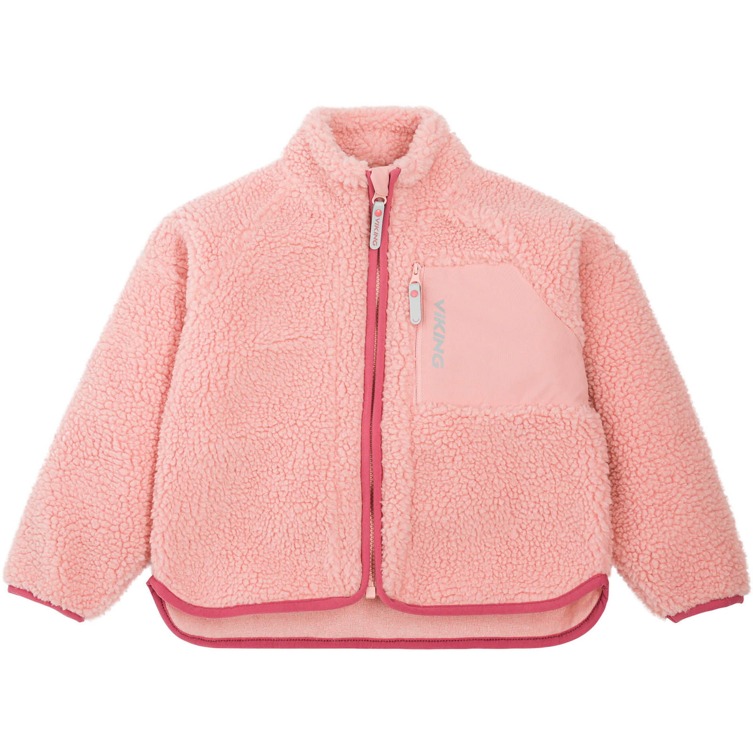 Viking Playtime Pile Kinder Fleecejacke rosa Größe 110 Lifestyle Elastisch