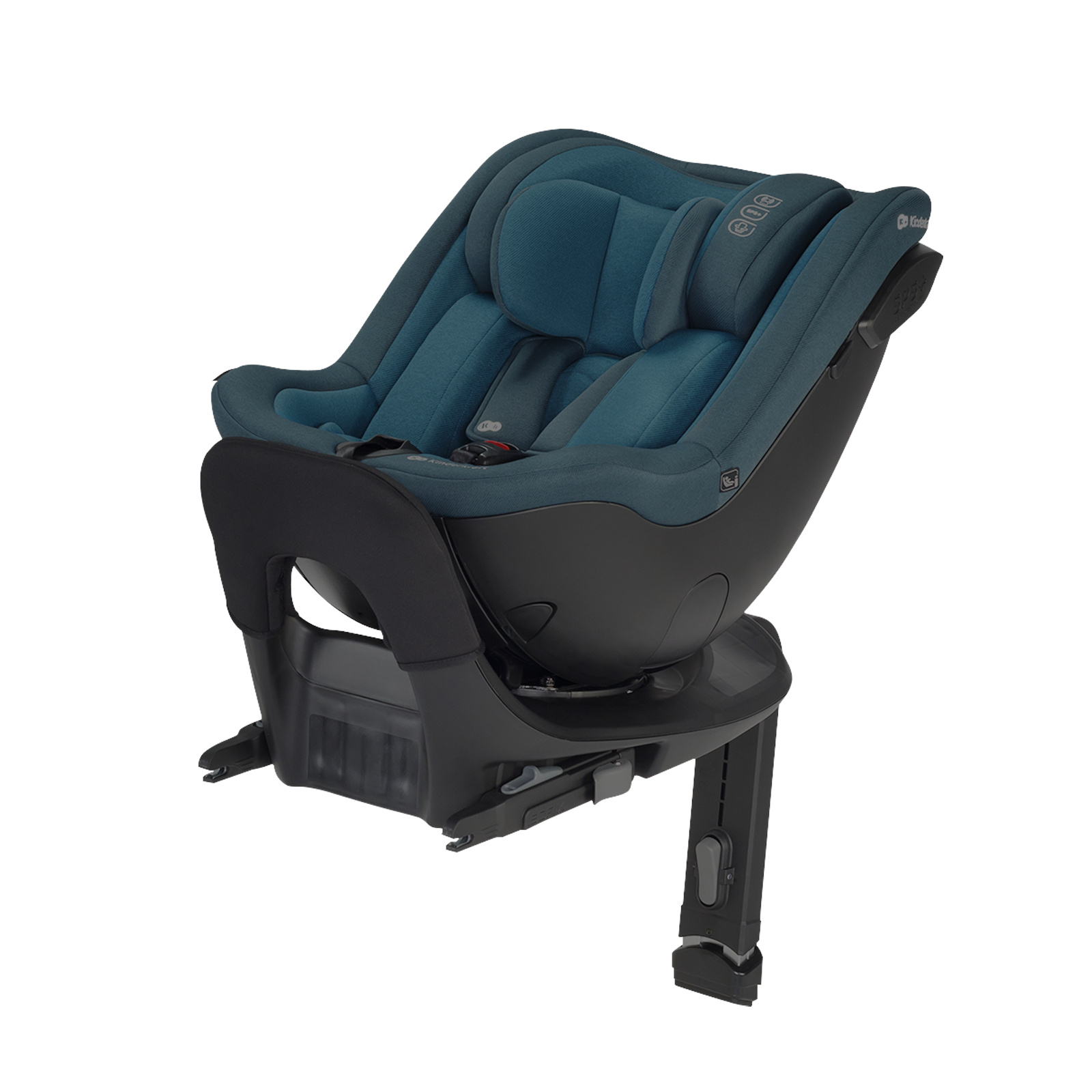 Kinderkraft I-GUARD i-Size - Autositz 40-105 cm - R129 Norm - 360° - H-GUARD SYSTEM - ISOFIX - Belüftete Schale - Verstellbare Kopfstütze - Blau