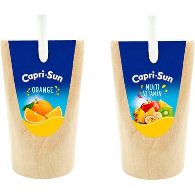 Kaufladensortiment TANNER "Capri-Sun", beige (natur, blau), Kaufladensortimente, Kinder, Holz, aus Holz, FSC - schützt Wald