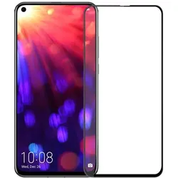 Screenguard Honor View 20 Full Screen Panzerglas Schutzfolie 2.5D 9H (Honor View 20), Smartphone Schutzfolie, Schwarz