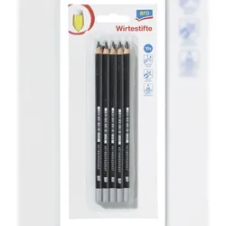 aro Wirtestift, Holz, schwarz, 10 Stück