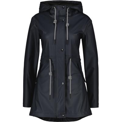 Regenjacke ALIFE & KICKIN "Damen EloiseAK A Regenjacke, Jacke", Damen, Gr. XL, blau (marine), 100% Polyurethan, Jacken Regenjacke
