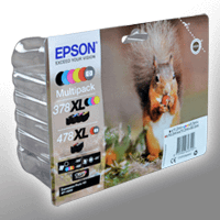 6 Epson Tinten C13T379D40 Multipack KCMY GY R 378XL/478XL