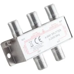 F-Serie, Stammverteiler 4-fach, 5-2400 MHz DC 85dB