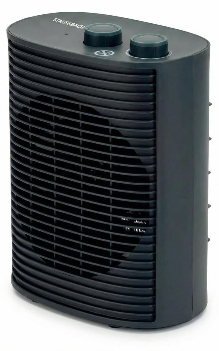 STAUS&BACH Ventilatorkachel voor tot 24m2, vrijstaand, zwart