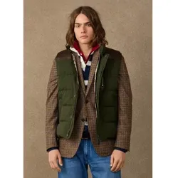 Hackett London für Herren. HM4000236 Grüne Country-Weste (L), Lässig, Baumwolle