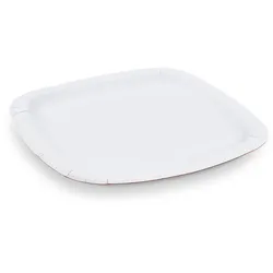 VEPATIM 100 Pappteller aus Frischfaser quadratisch 24 x 24 cm fettdicht