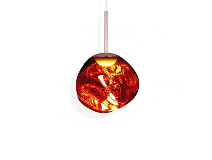Tom Dixon Designer Hängelampe Melt Mini, dimmbar, kupfer, für Wohn- / Esszimmer, Kunststoff, Design, Pendelleuchte