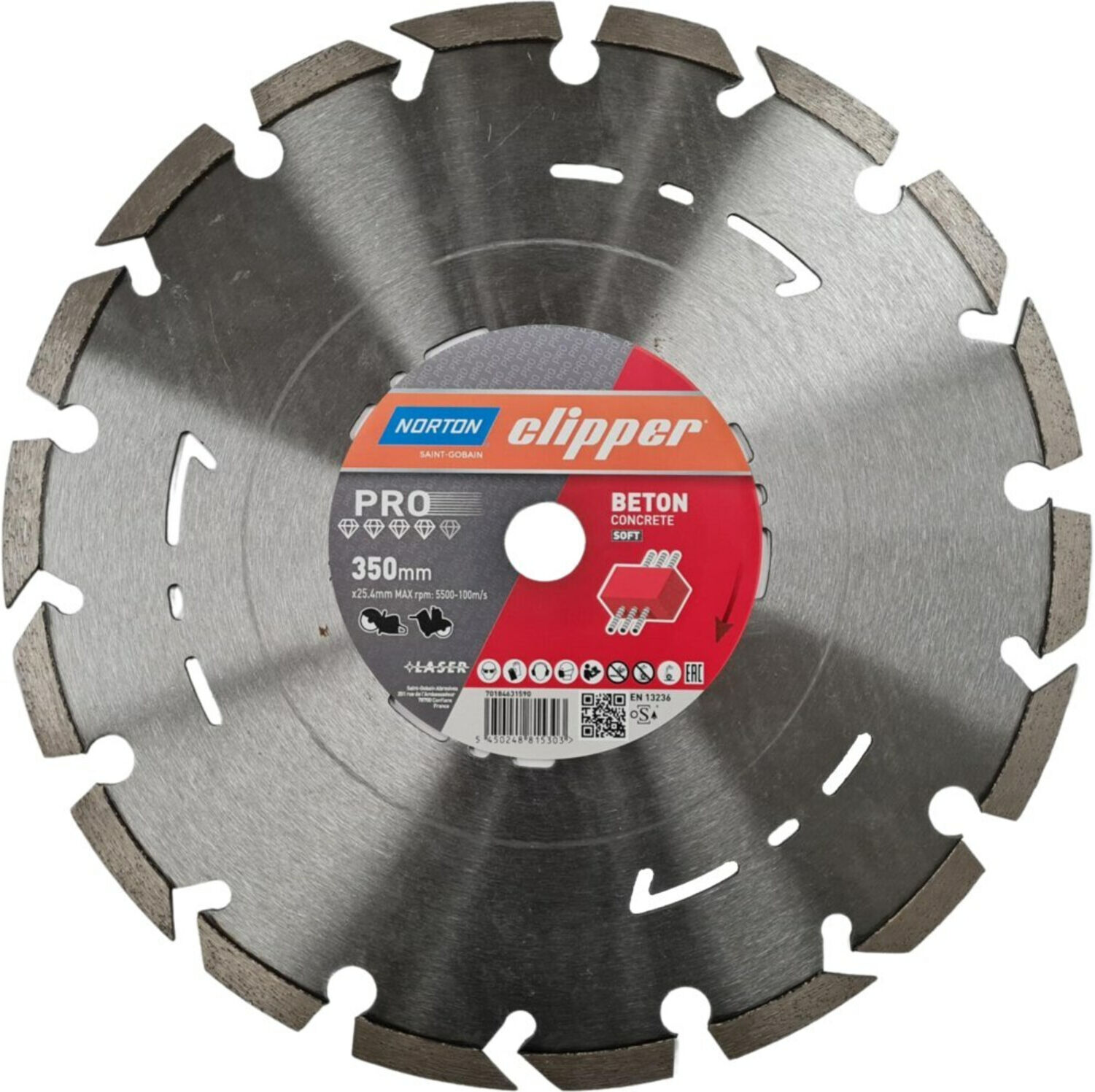 Saint-Gobain Diamantscheibe Pro Beton Soft II Ø350x25,4mm 350X25,4 (70184631590)