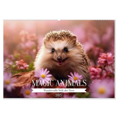 Magic Animals (Wandkalender 2027 DIN A2 quer), CALVENDO Monatskalender